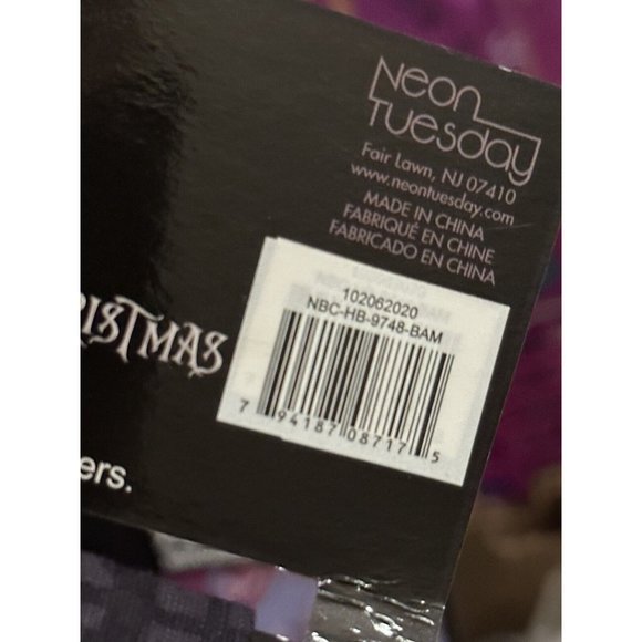 Disney Nightmare Before Christmas Hair Wrap Headband Set Neon Tuesday - Picture 5 of 5